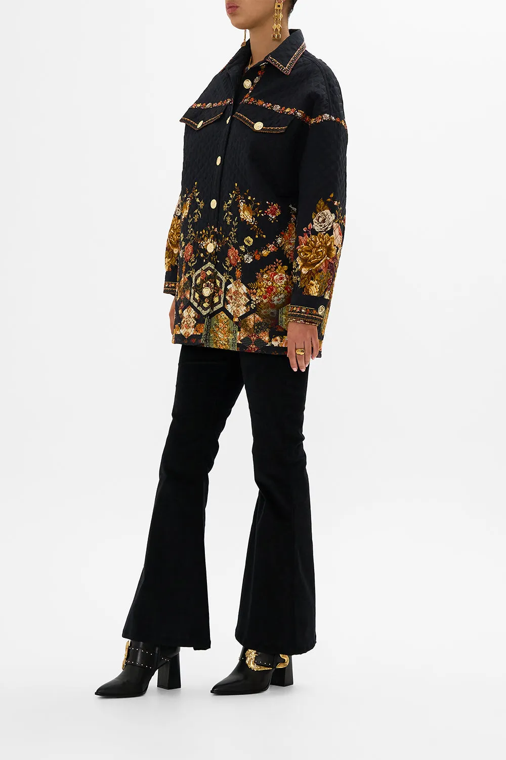 QUILTED SHACKET STITCHED IN TIME sold by Camilla product image thumbnail 4