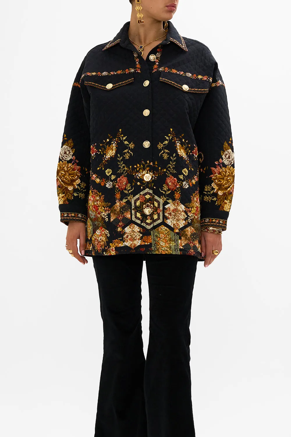 QUILTED SHACKET STITCHED IN TIME sold by Camilla product image thumbnail 5