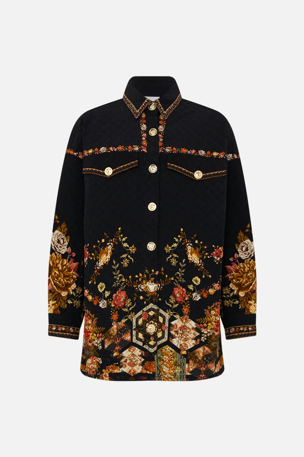 QUILTED SHACKET STITCHED IN TIME sold by Camilla product image thumbnail 3