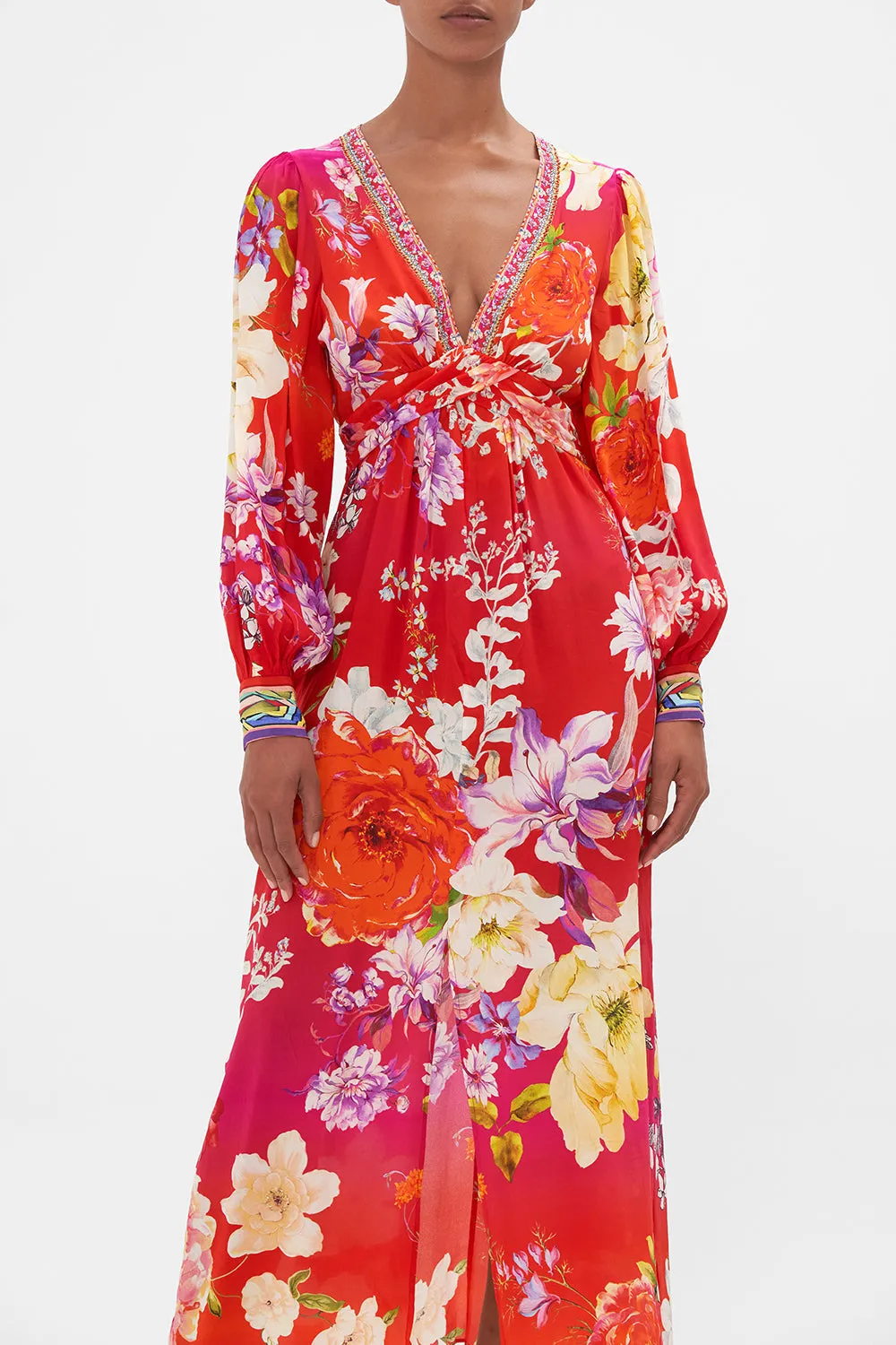 TWIST FRONT LONG DRESS KISS AND TELL sold by Camilla product image thumbnail 4