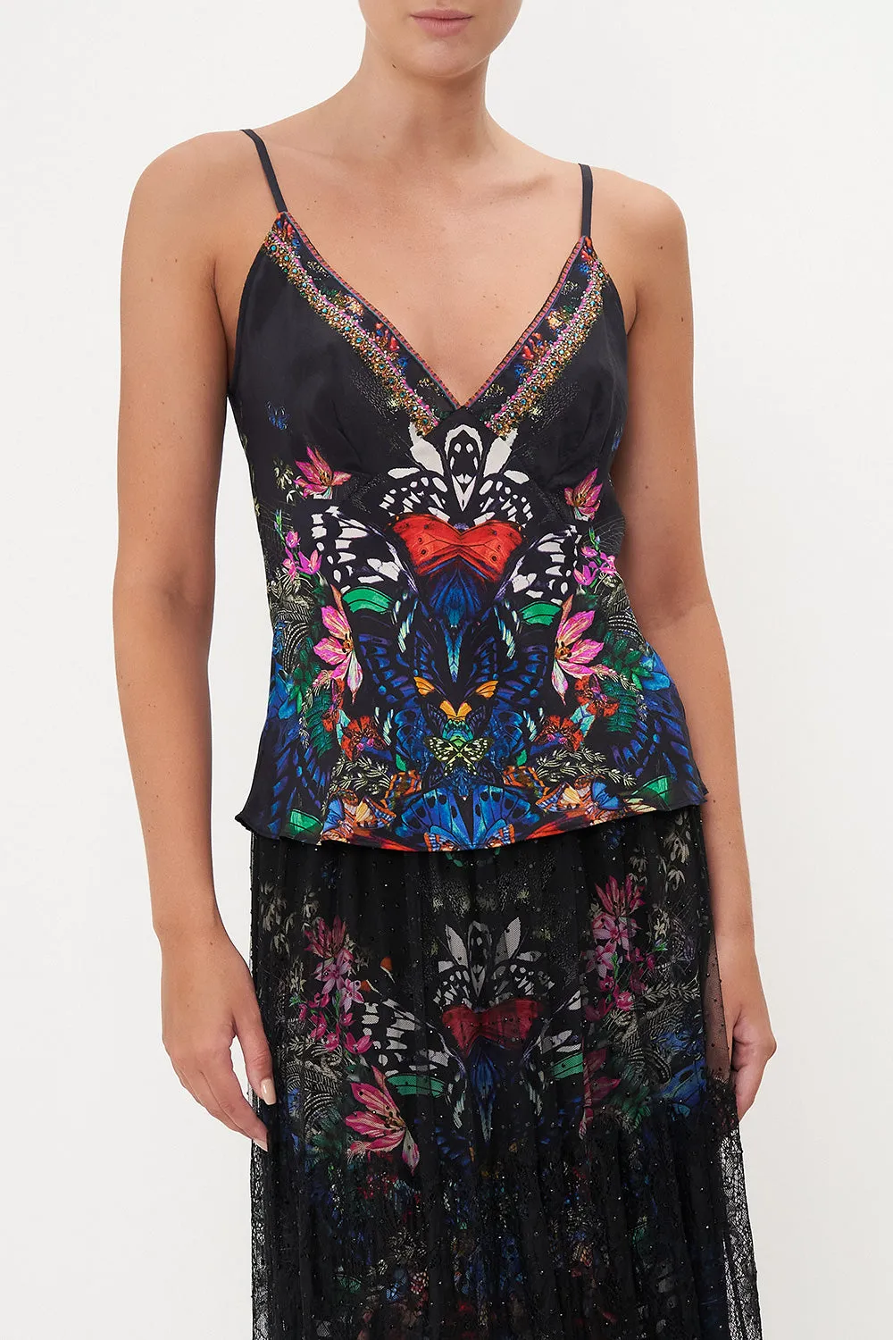 V NECK CAMI FLUTTER BY sold by Camilla product image thumbnail 5