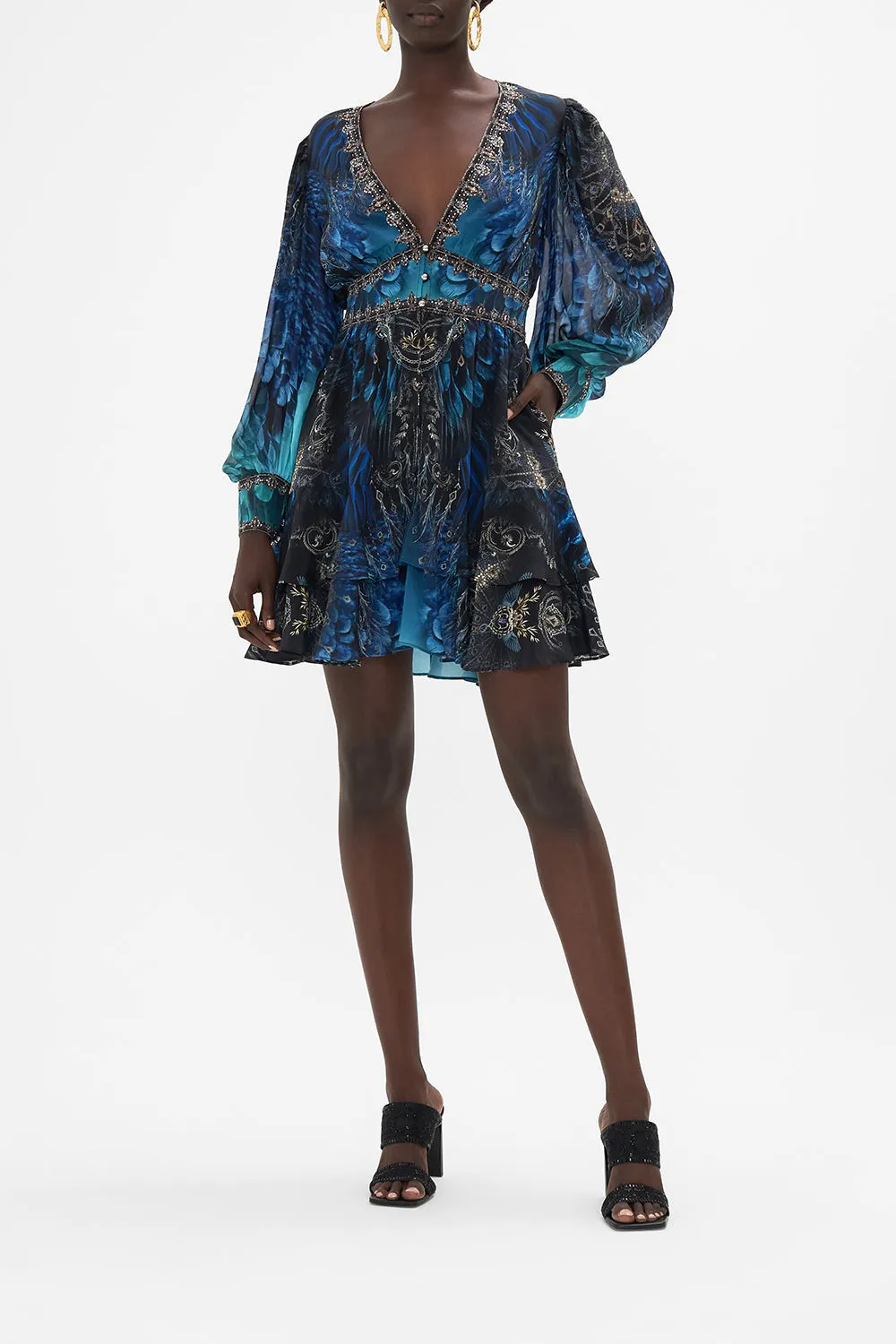 BUTTON FRONT FRILL DRESS GROUND CONTROL sold by Camilla