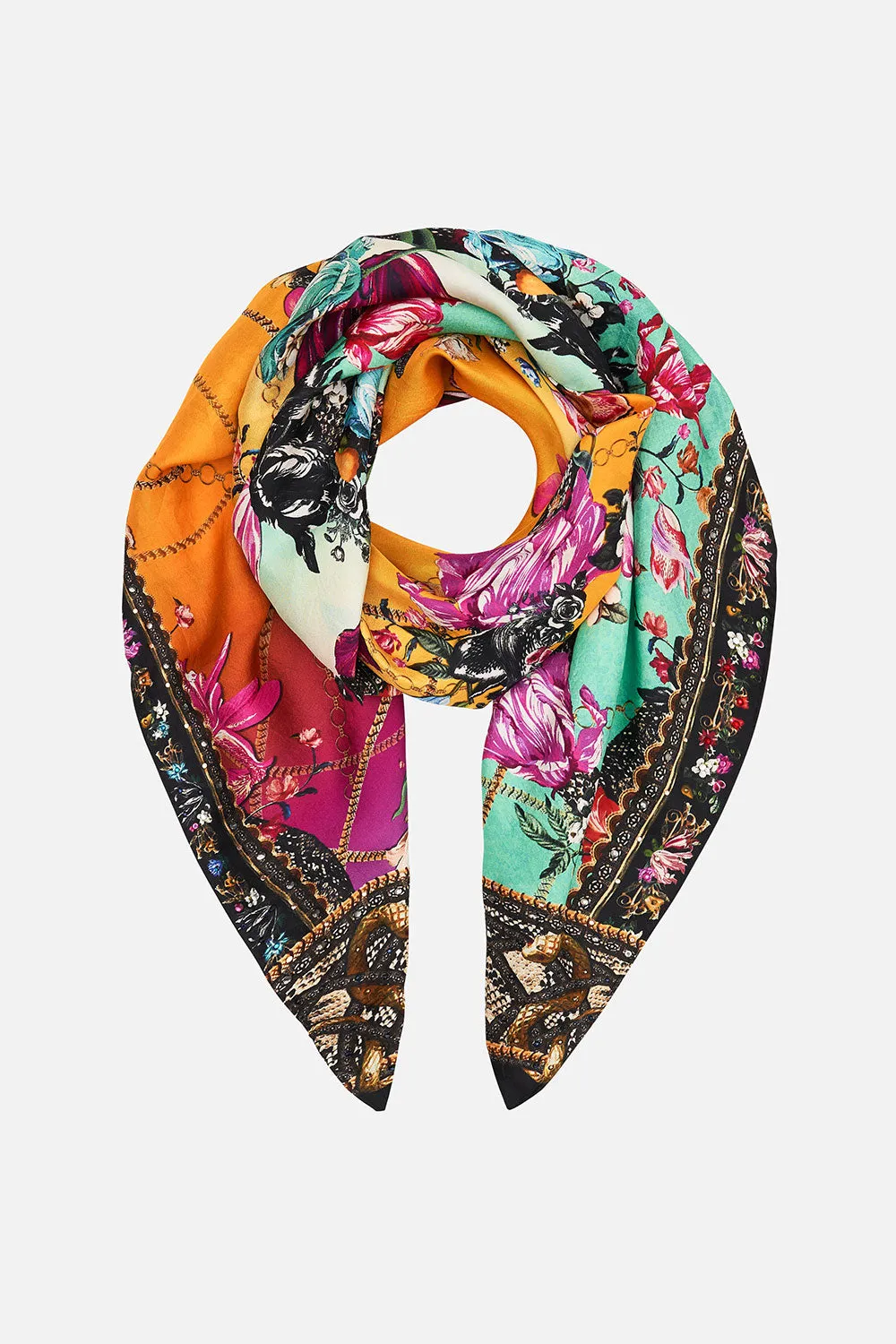 LARGE SQUARE SCARF VIPER ROOM sold by Camilla