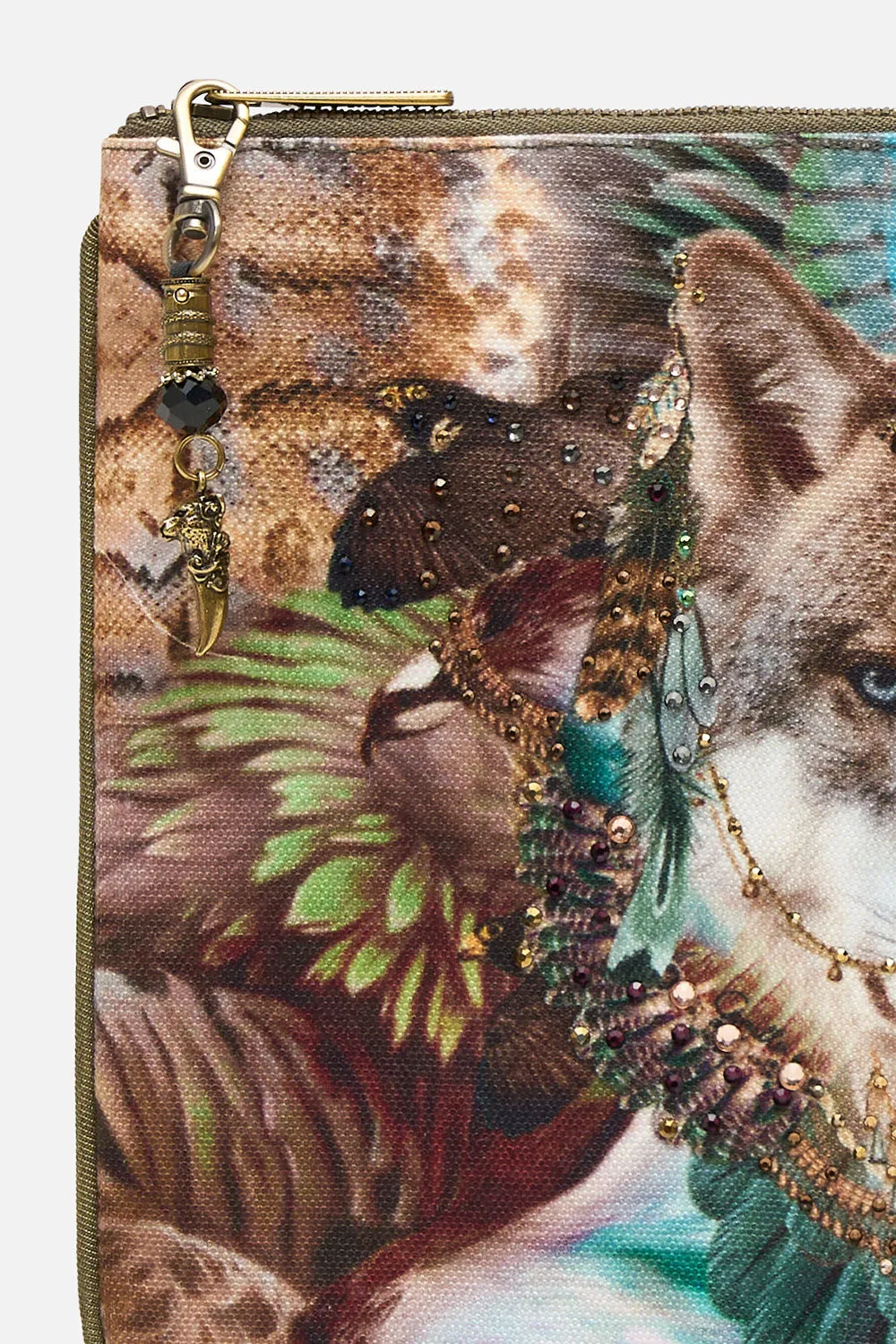 SMALL CANVAS CLUTCH CALL OF THE FALCON sold by Camilla product image thumbnail 2