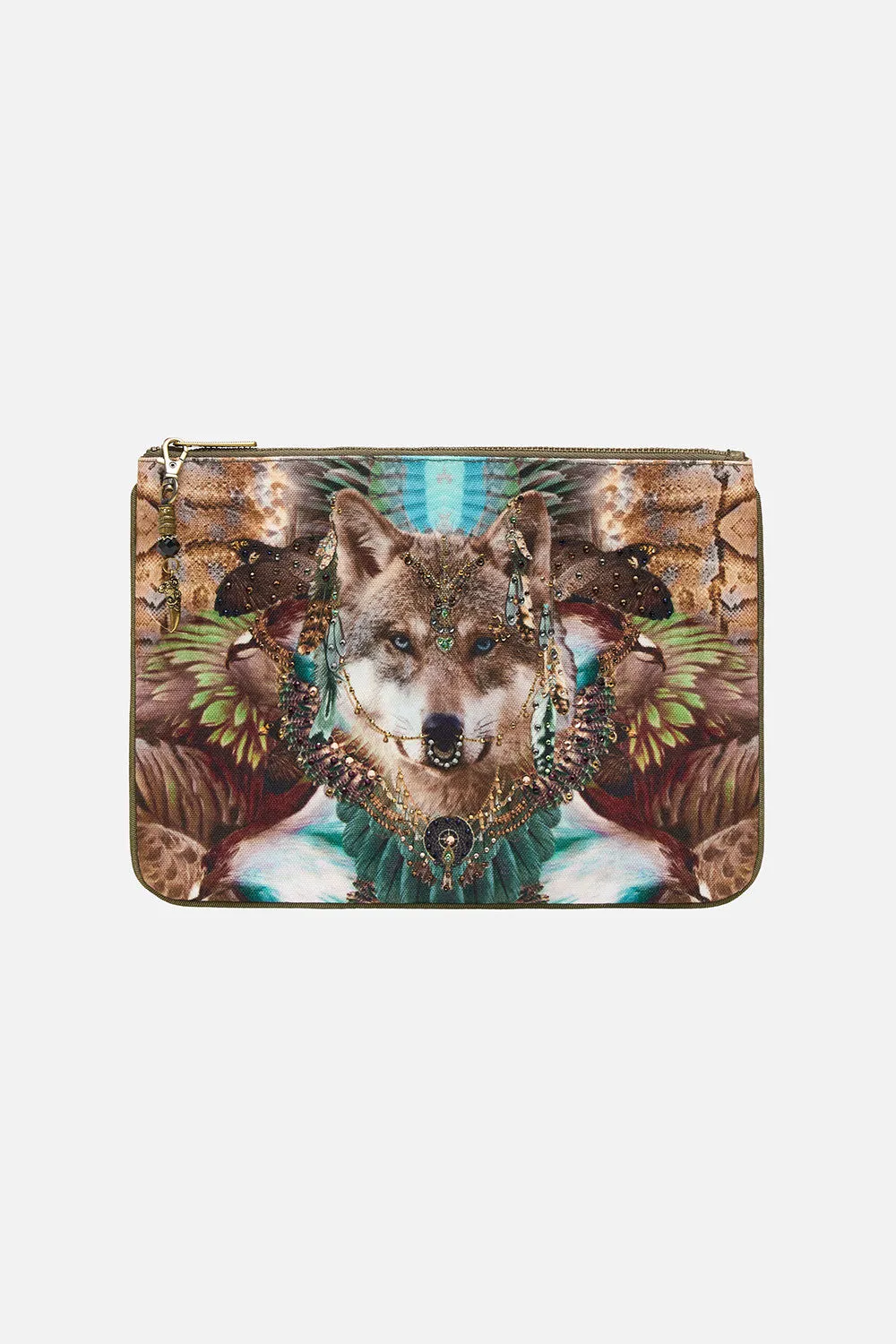 SMALL CANVAS CLUTCH CALL OF THE FALCON sold by Camilla