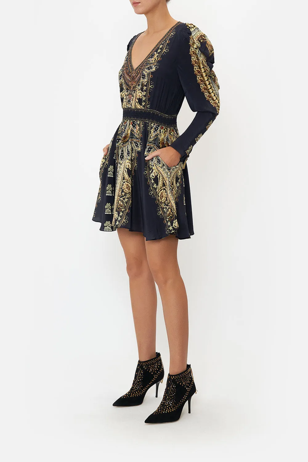 DRAPED SLEEVE SHIRRED DRESS ITS ALL OVER TORERO sold by Camilla product image thumbnail 4