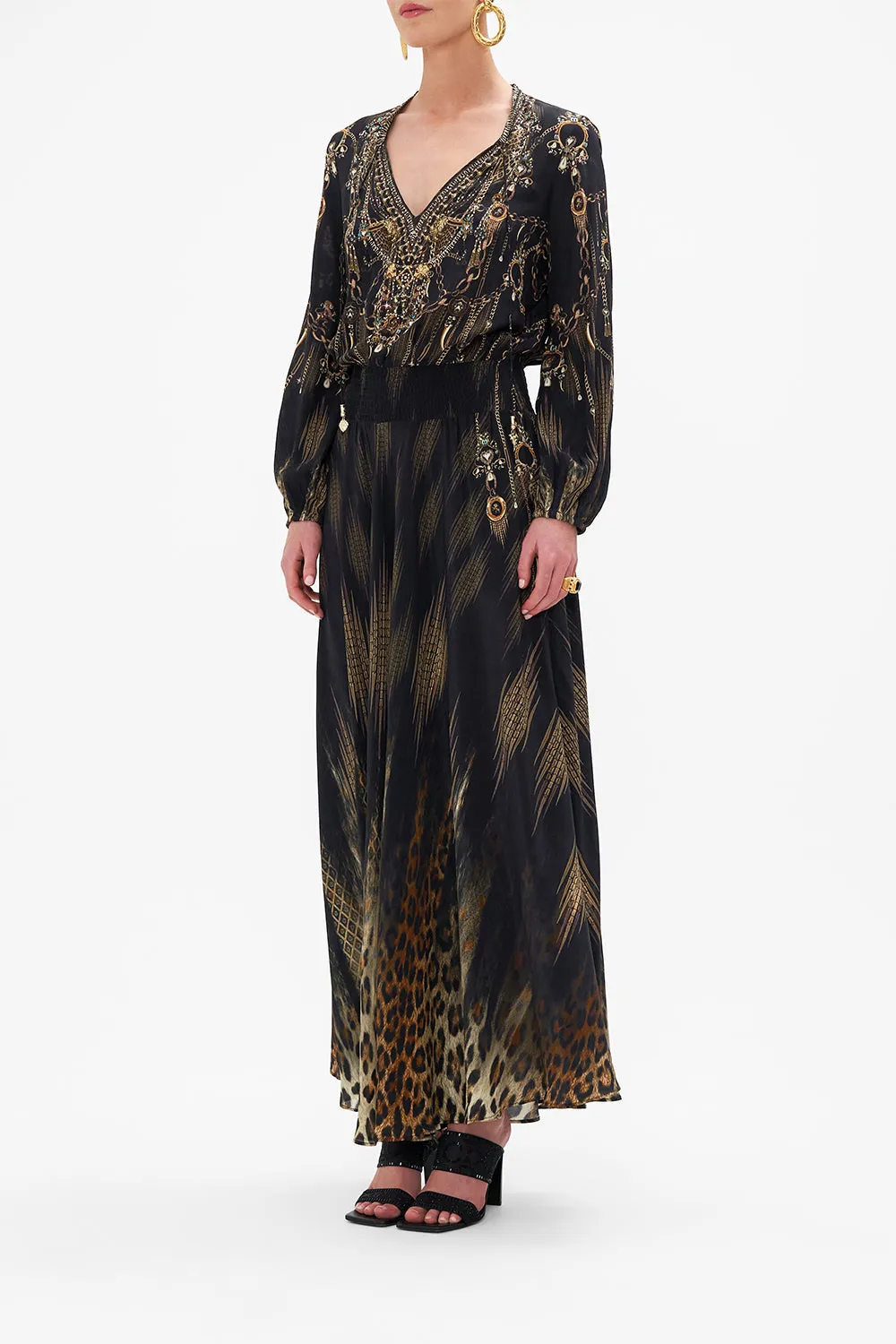 SHIRRED RELAXED FIT DRESS JUNGLE DREAMING sold by Camilla product image thumbnail 4