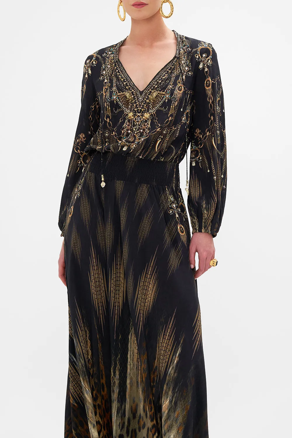 SHIRRED RELAXED FIT DRESS JUNGLE DREAMING sold by Camilla product image thumbnail 5