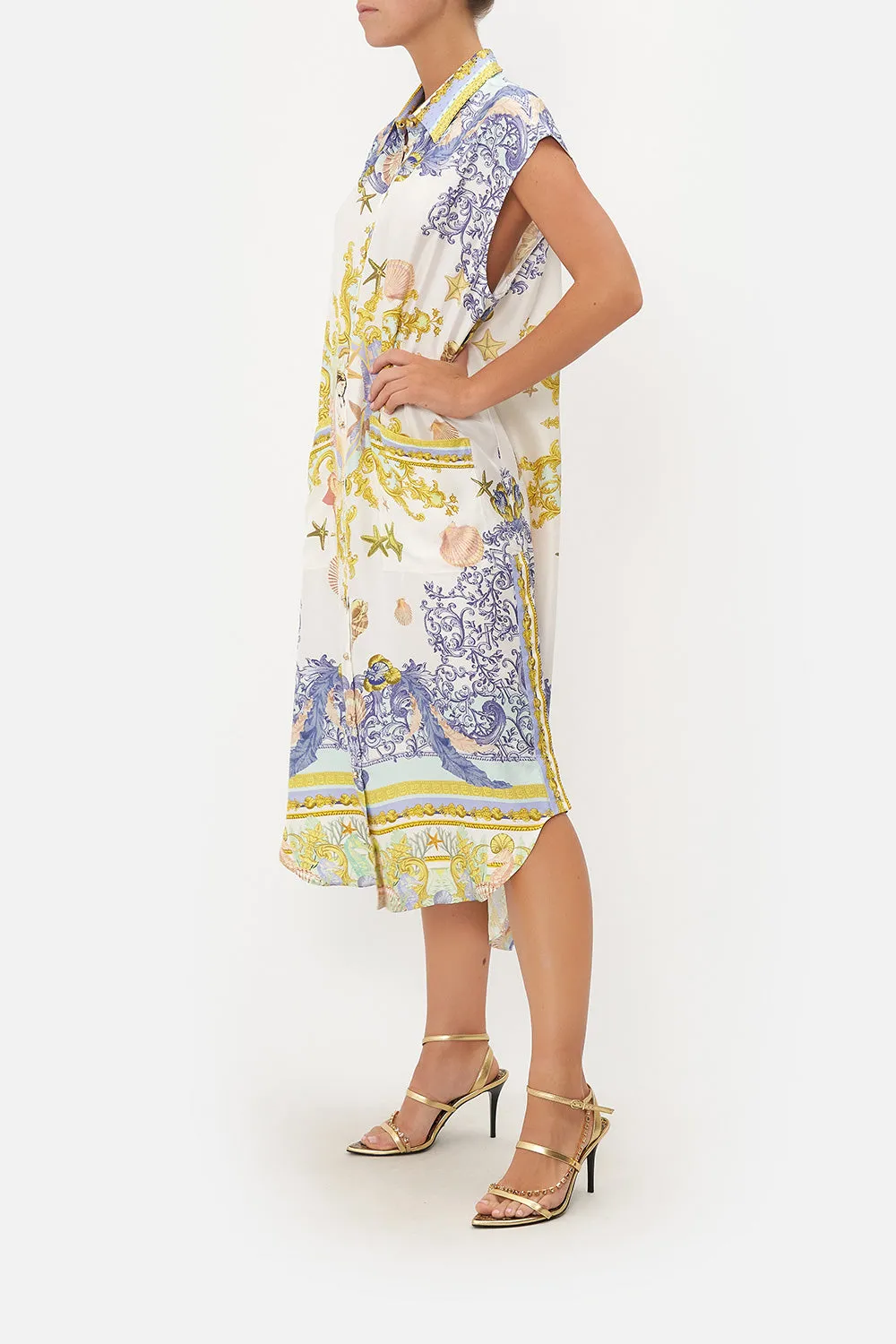 MIDI TUNIC SHIRT DRESS STAR OF THE SEA sold by Camilla product image thumbnail 4