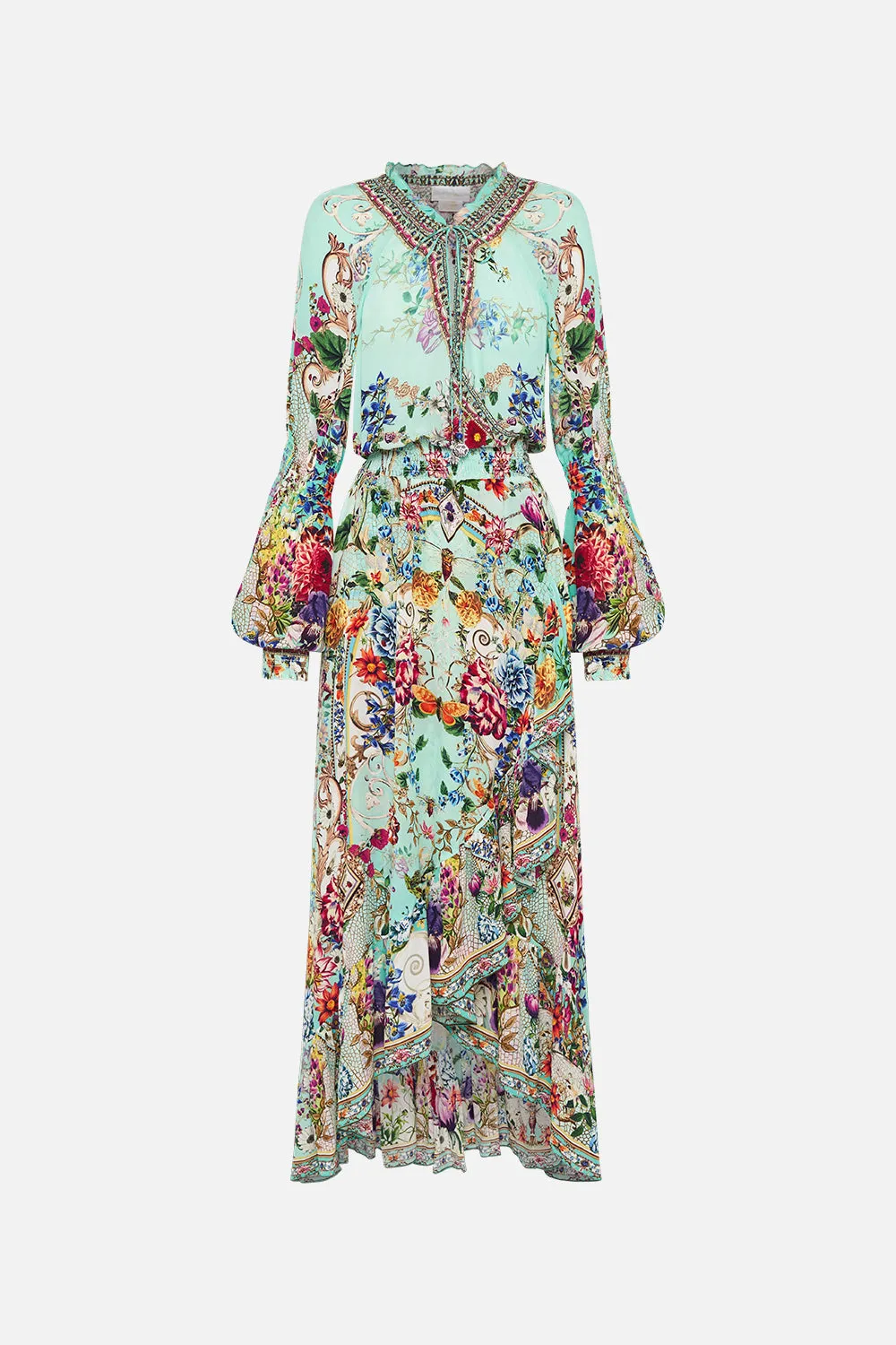 BLOUSON SLEEVE WRAP DRESS HONEY HONEY sold by Camilla product image thumbnail 3