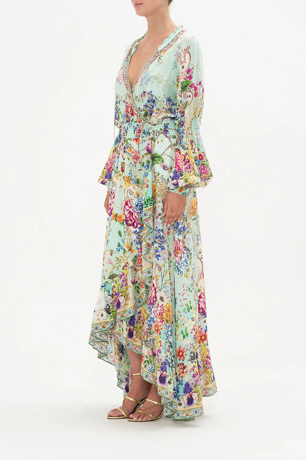 BLOUSON SLEEVE WRAP DRESS HONEY HONEY sold by Camilla product image thumbnail 4