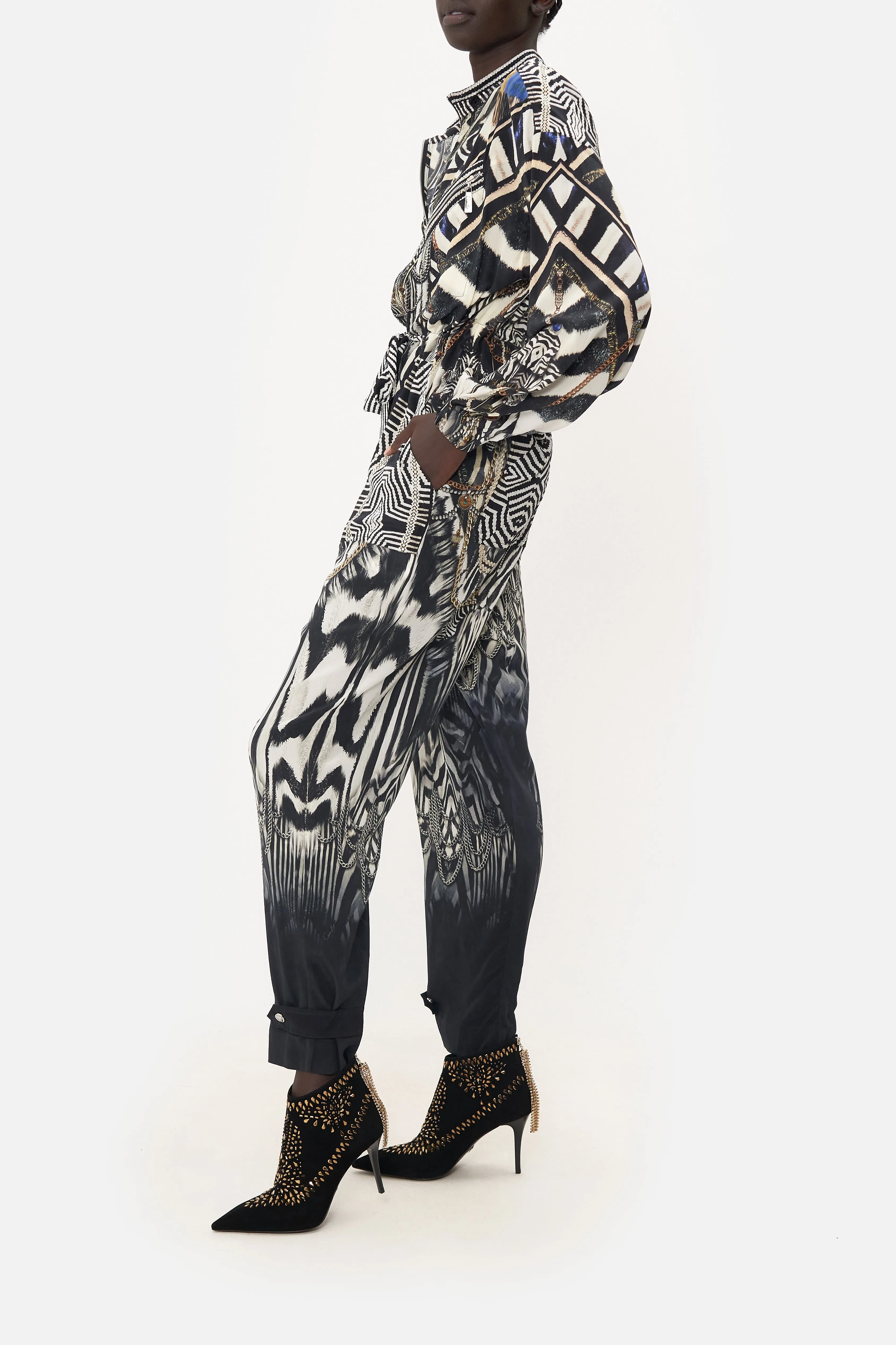 DRAWSTRING ZIP JUMPSUIT KNIGHT OF THE WILD sold by Camilla product image thumbnail 4