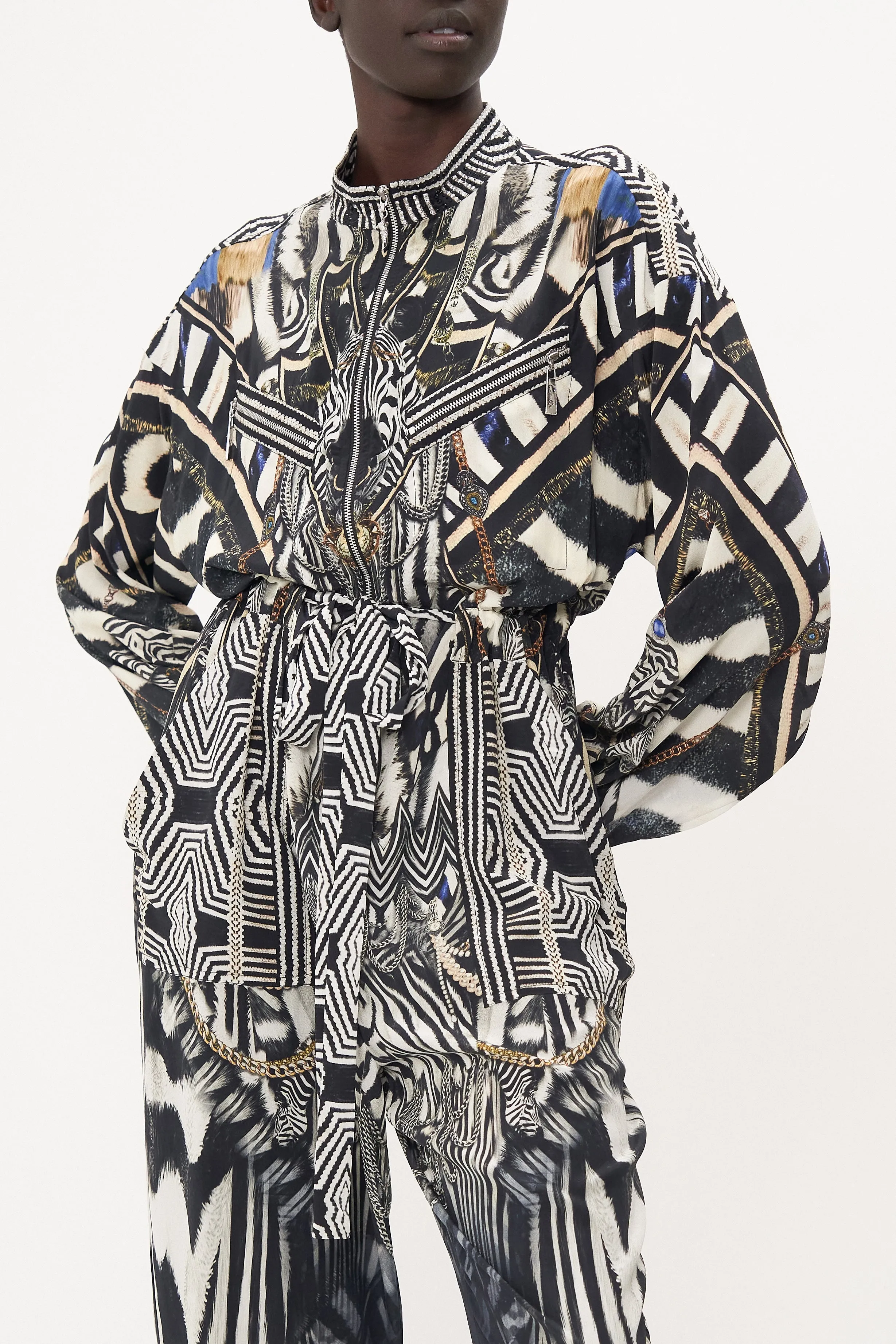 DRAWSTRING ZIP JUMPSUIT KNIGHT OF THE WILD sold by Camilla product image thumbnail 5