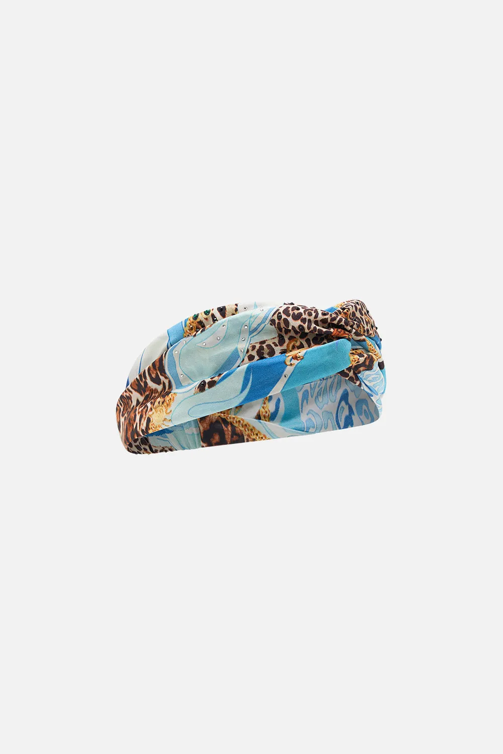 WOVEN TWIST HEADBAND SKY CHEETAH sold by Camilla product image thumbnail 2