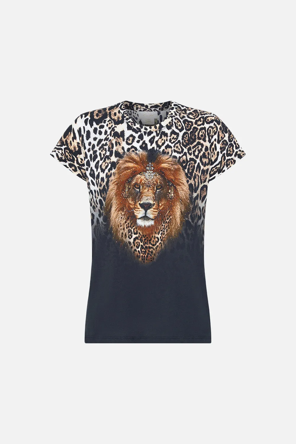 SLIM FIT ROUND NECK T-SHIRT COOL FOR CATS sold by Camilla product image thumbnail 3