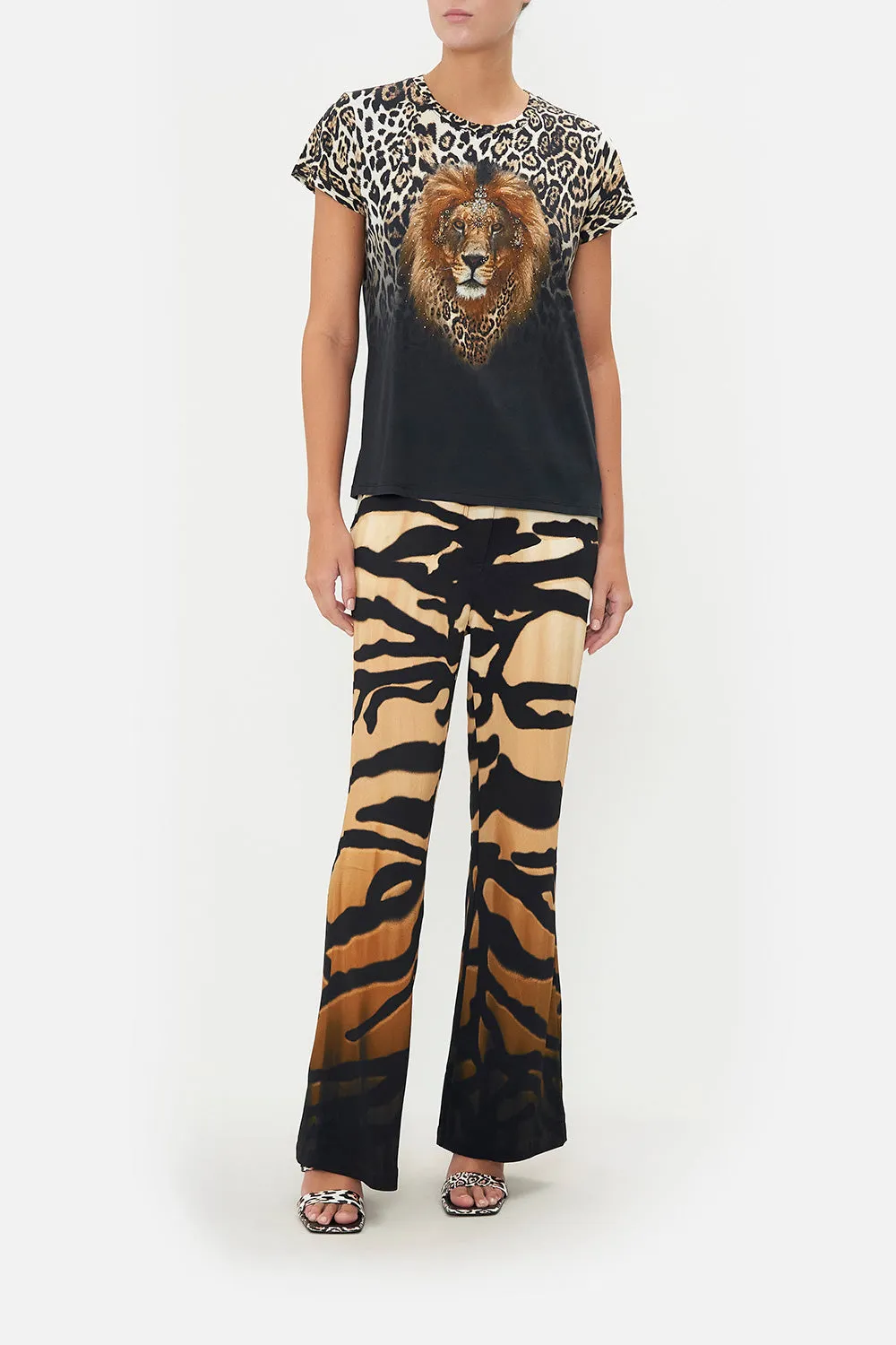 SLIM FIT ROUND NECK T-SHIRT COOL FOR CATS sold by Camilla