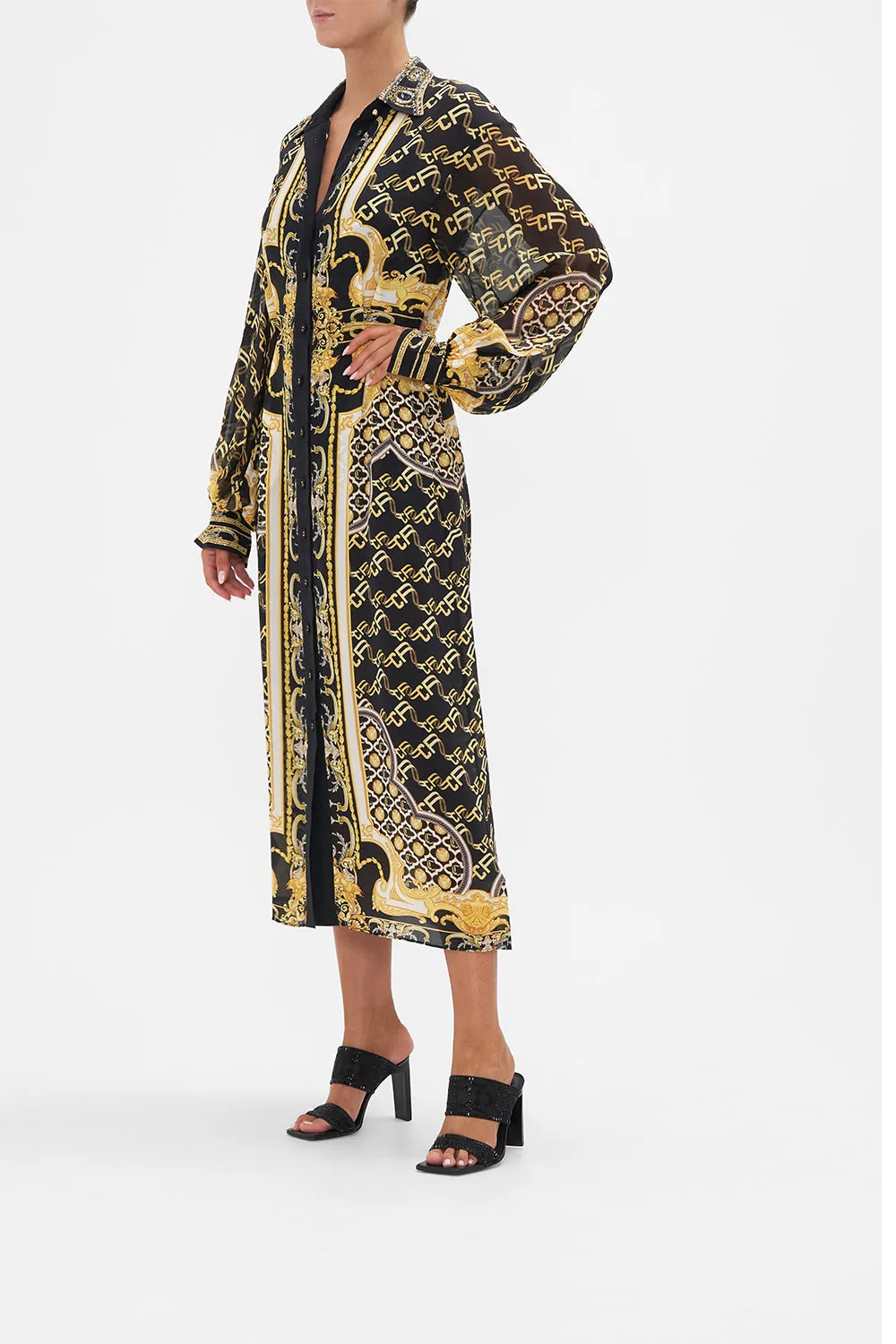 BUTTON DOWN BLOUSON SLEEVE DRESS TETHER ME NOT sold by Camilla product image thumbnail 2