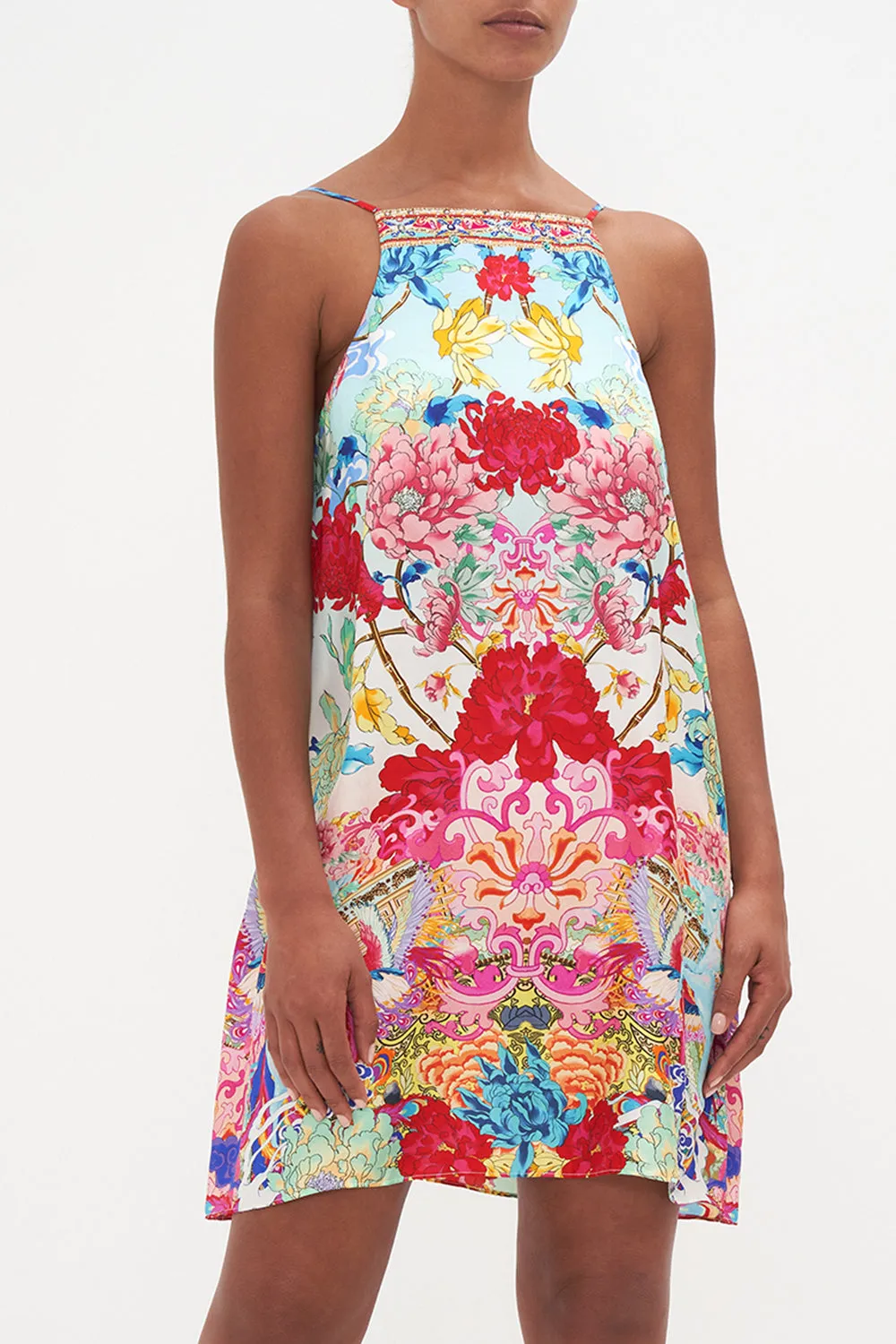 HIGH NECK LOW BACK SHIFT DRESS GO STAG sold by Camilla product image thumbnail 5