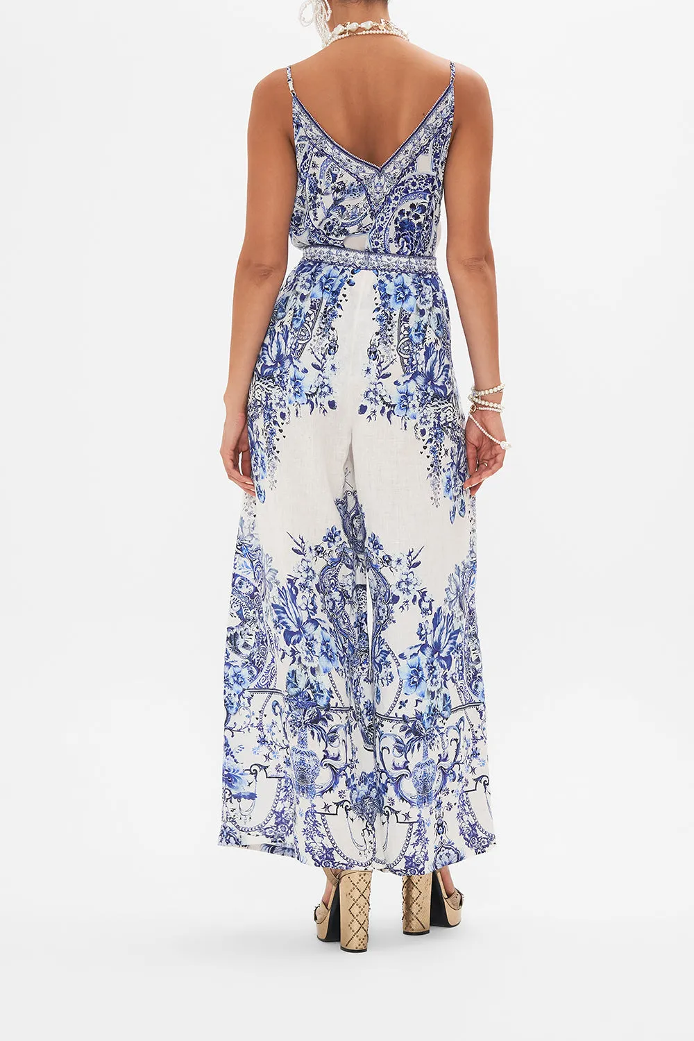 WIDE LEG TROUSER WITH FRONT POCKETS GLAZE AND GRAZE sold by Camilla product image thumbnail 2