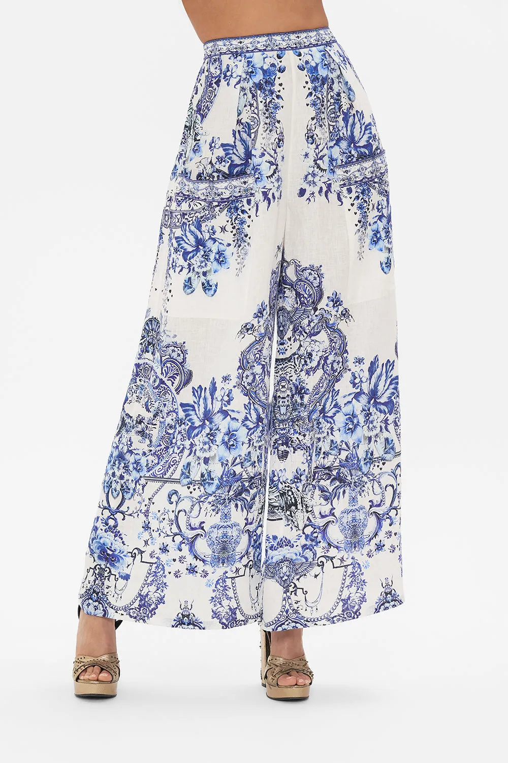 WIDE LEG TROUSER WITH FRONT POCKETS GLAZE AND GRAZE sold by Camilla product image thumbnail 5