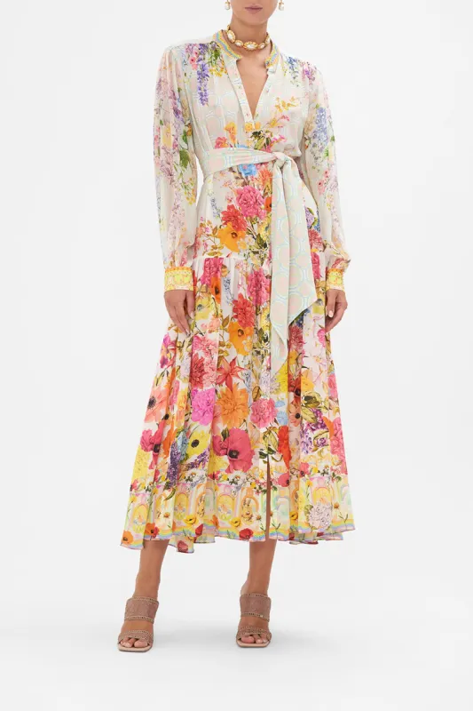 BUTTON THROUGH DRESS WITH YOKE SUNLIGHT SYMPHONY sold by Camilla