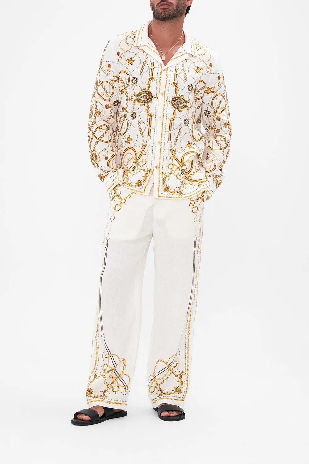 LONG SLEEVE CAMP COLLARED SHIRT COAST TO COAST sold by Camilla