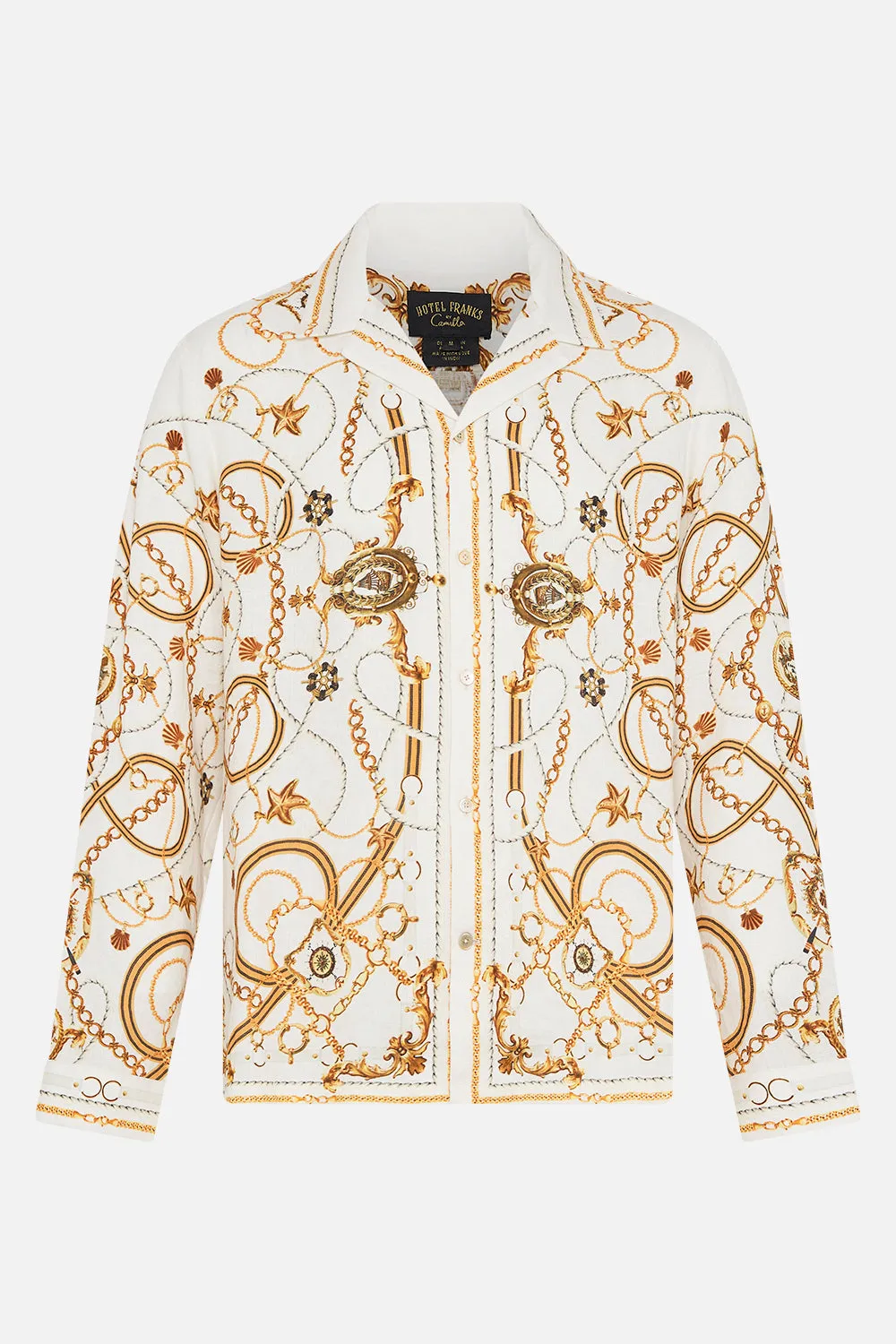 LONG SLEEVE CAMP COLLARED SHIRT COAST TO COAST sold by Camilla product image thumbnail 3