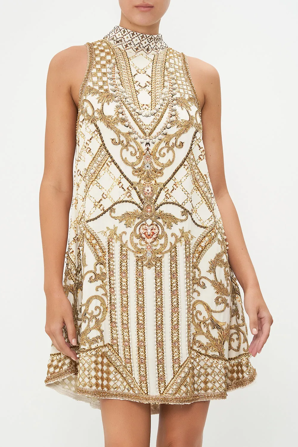 HIGH COLLAR SHIFT DRESS SOAR LIKE AN EAGLE sold by Camilla product image thumbnail 5