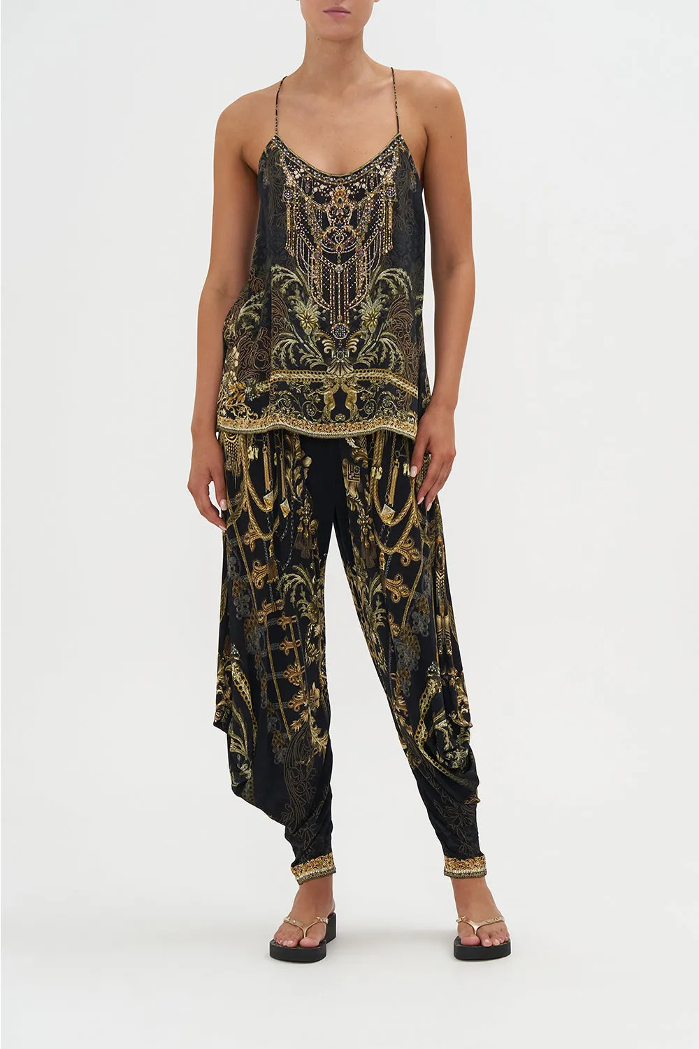 T BACK SHOESTRING TOP THE NIGHT IS NOIR sold by Camilla