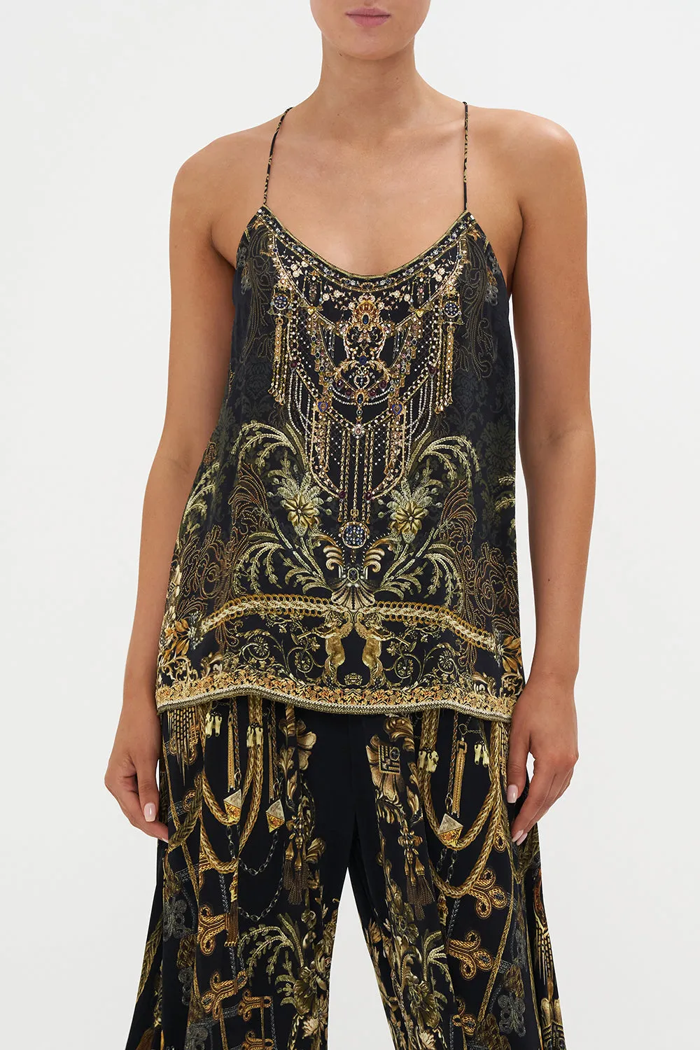 T BACK SHOESTRING TOP THE NIGHT IS NOIR sold by Camilla product image thumbnail 5