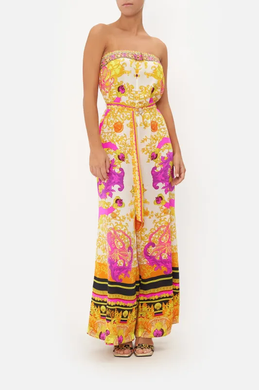 STRAPLESS JUMPSUIT WITH D RING BELT SQUID SQUAD sold by Camilla