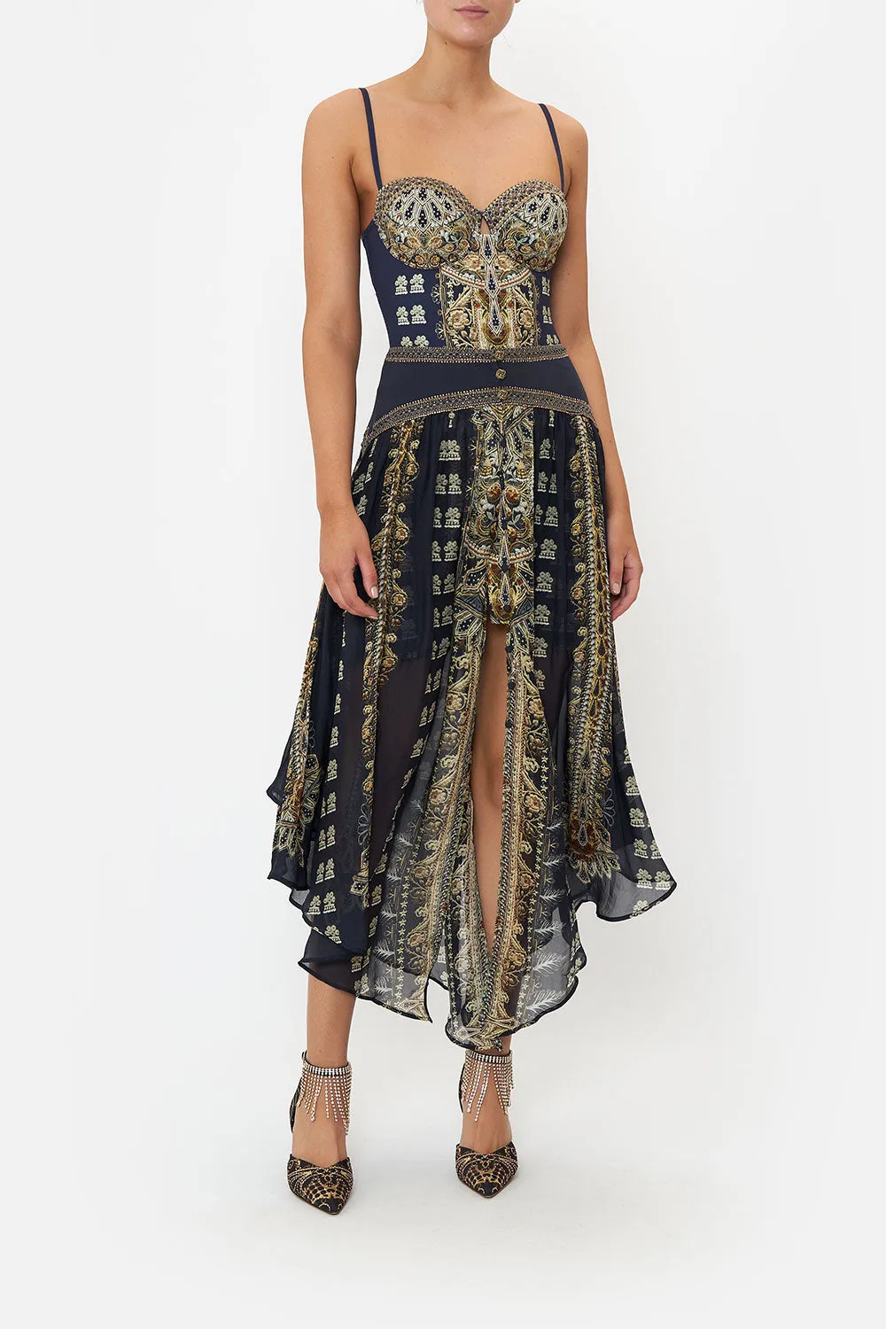 SHAPED WAIST SKIRT ITS ALL OVER TORERO sold by Camilla