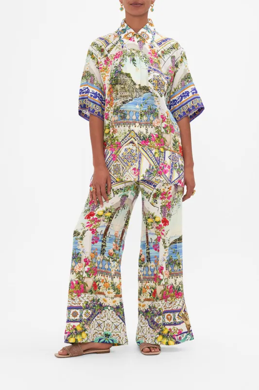 OVERSIZED SHIRT WITH POCKET AMALFI AMORE sold by Camilla