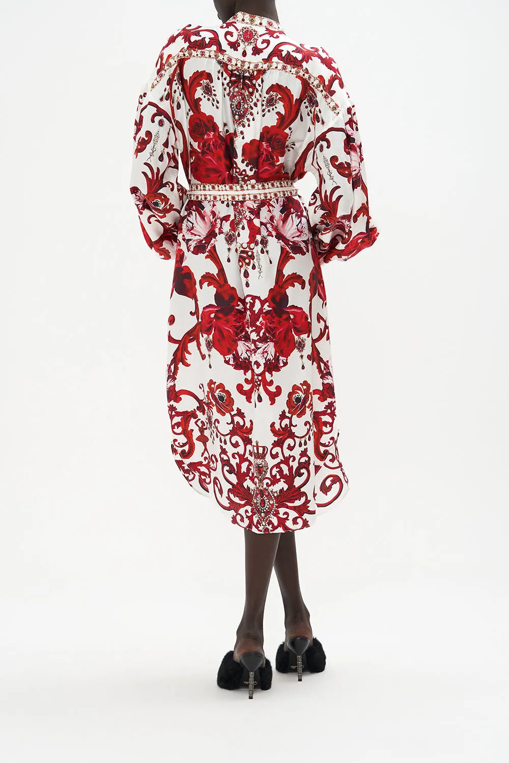 BLOUSON SLEEVE MIDI DRESS CROWN OF THORNS sold by Camilla product image thumbnail 2