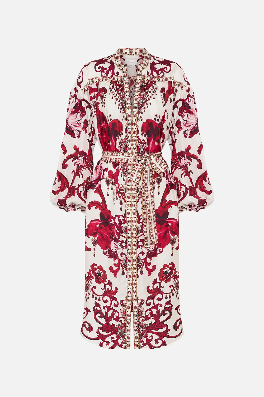 BLOUSON SLEEVE MIDI DRESS CROWN OF THORNS sold by Camilla product image thumbnail 3