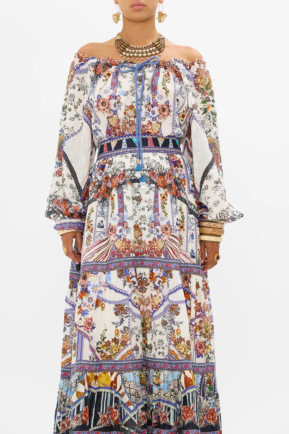 NECK TIE GATHERED BLOUSE MY FOLK ART HEART sold by Camilla product image thumbnail 5