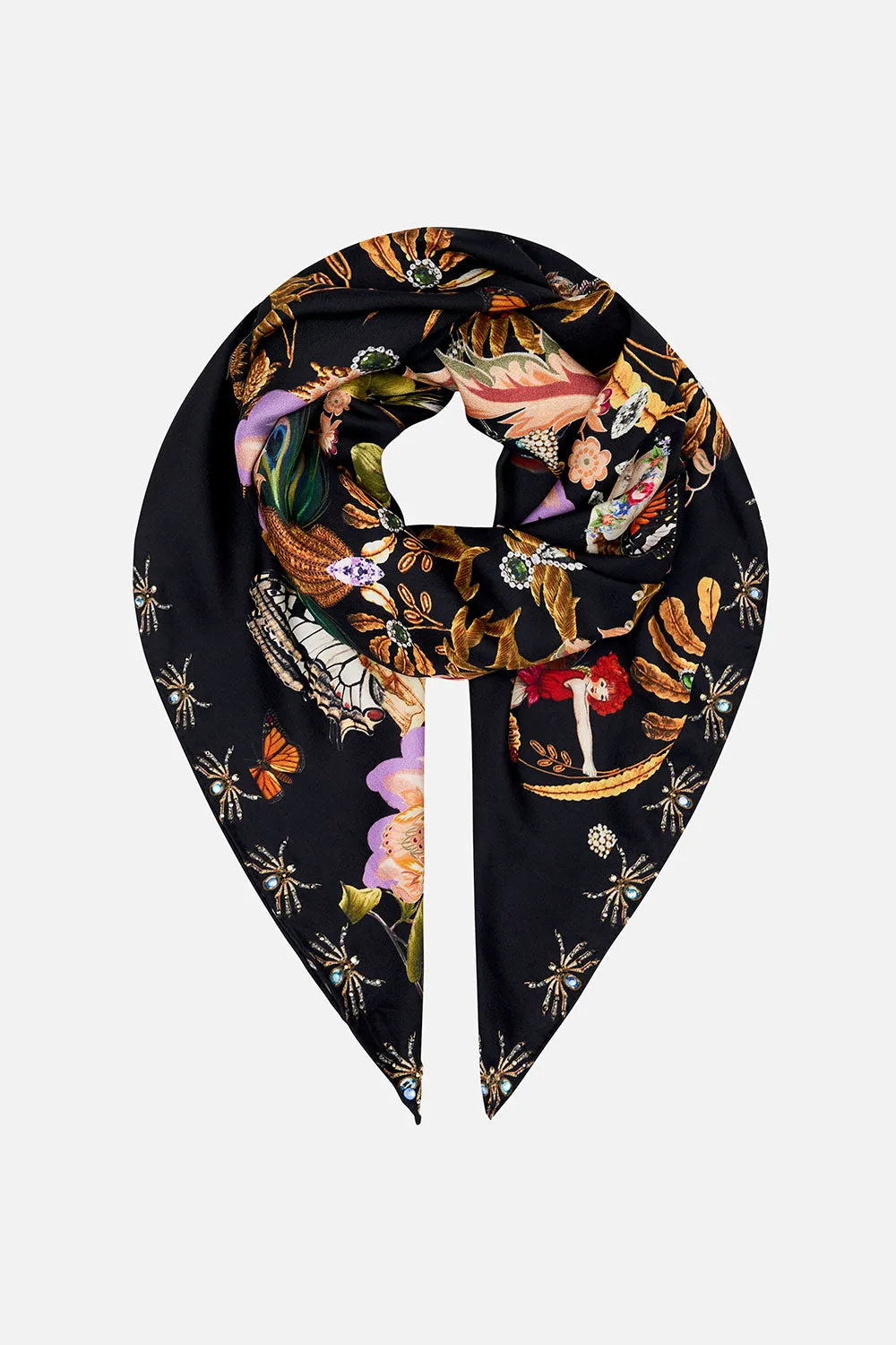 LARGE SQUARE SCARF TO CATCH A SPIDER sold by Camilla