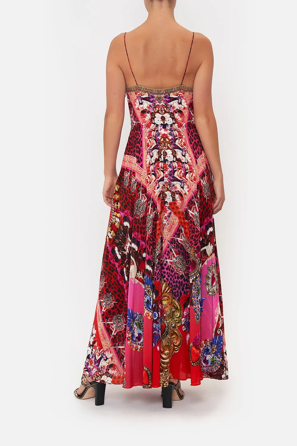 LONG DRESS WITH TIE FRONT ARTESANIA MANIA sold by Camilla product image thumbnail 2