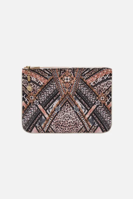 SMALL CANVAS CLUTCH MOSAIC MUSE sold by Camilla