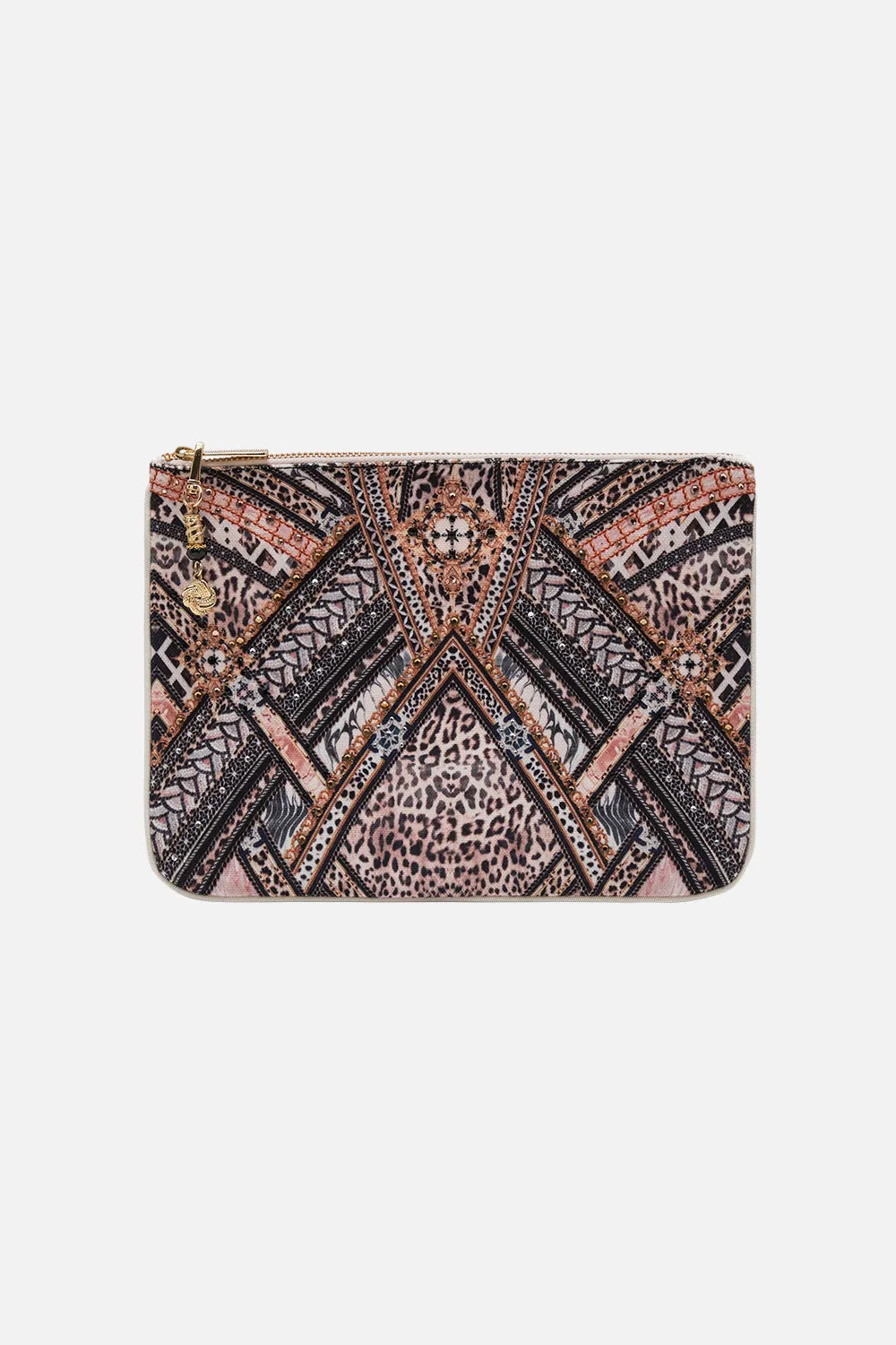 SMALL CANVAS CLUTCH MOSAIC MUSE sold by Camilla