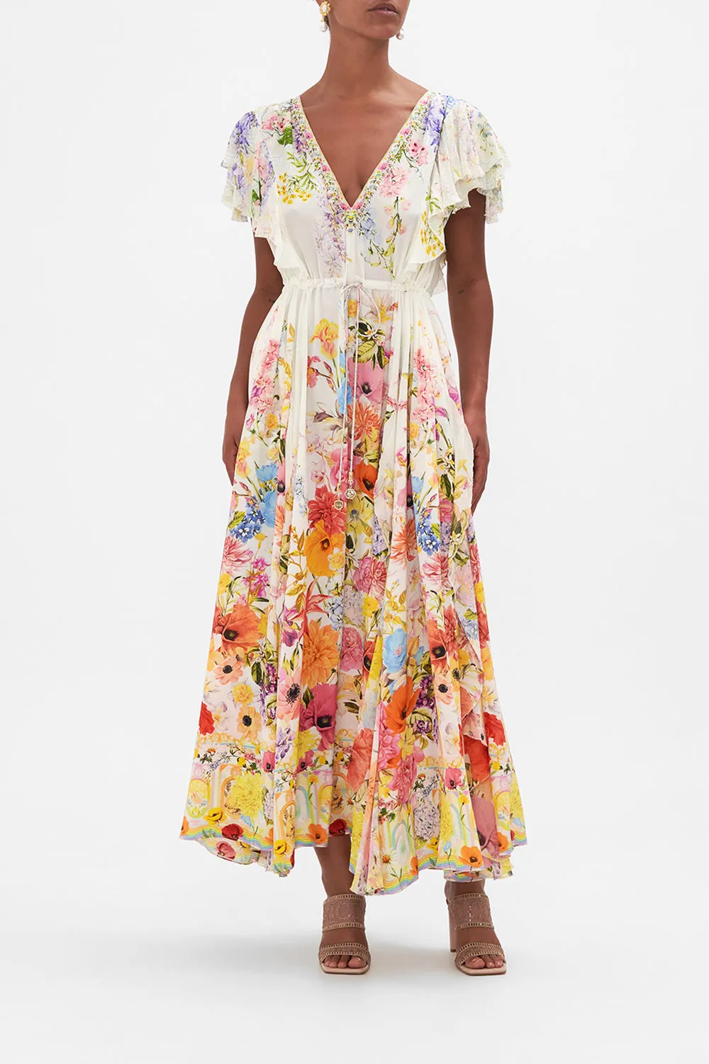 ALL OVER RUFFLE DRESS SUNLIGHT SYMPHONY sold by Camilla