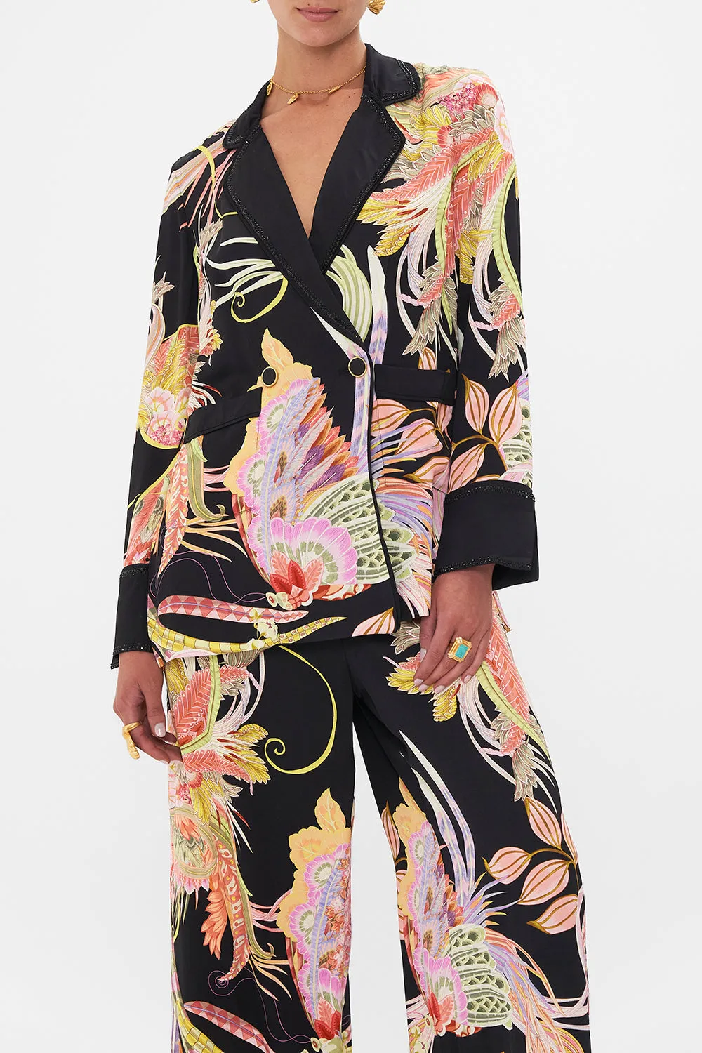 RELAXED JACKET WITH HIP POCKETS LADY OF THE MOON sold by Camilla product image thumbnail 5