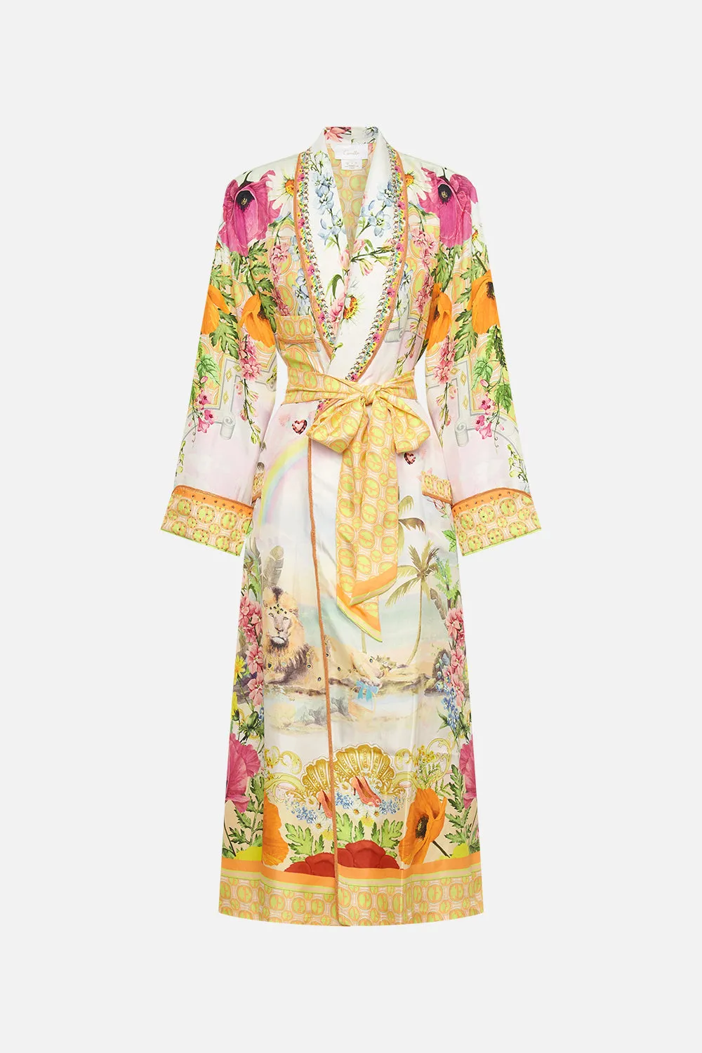 LONG ROBE WITH TIE SUNLIGHT SYMPHONY sold by Camilla product image thumbnail 3