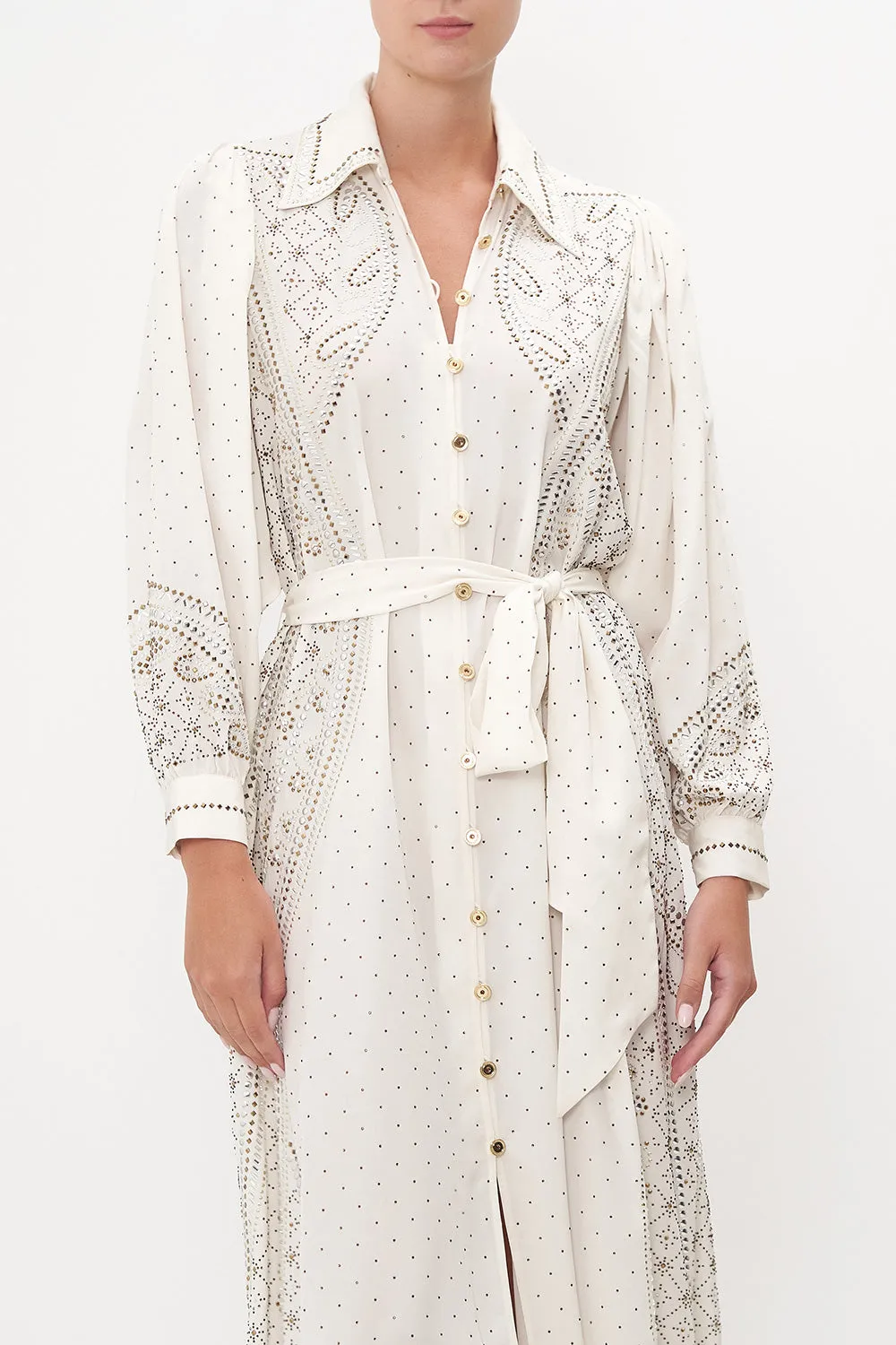 CURVED COLLAR SHIRT DRESS LUXE ESPIRITU sold by Camilla product image thumbnail 5