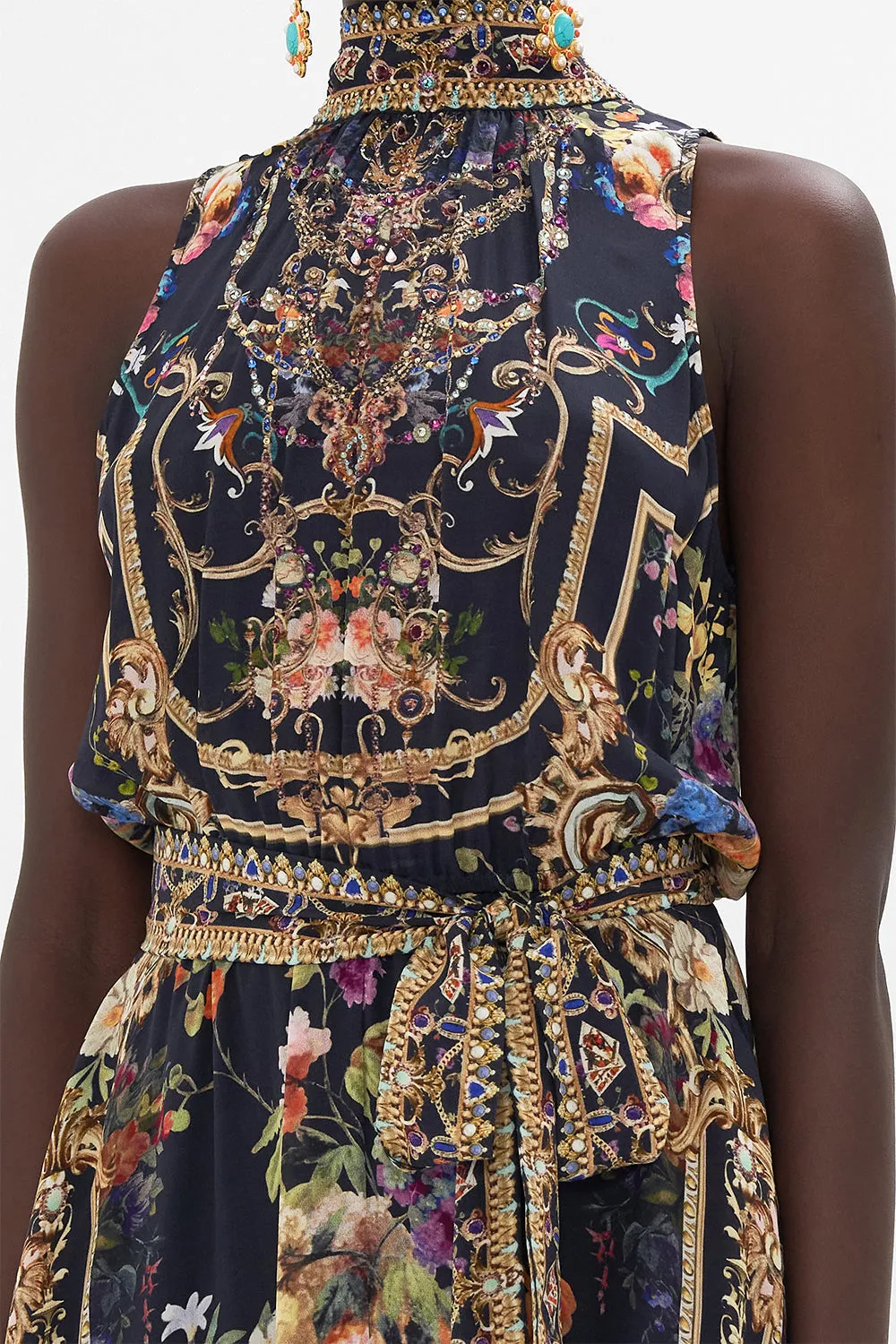 NECKTIE DRESS WITH ELASTICATED WAIST PLAY YOUR CARDS RIGHT sold by Camilla product image thumbnail 4