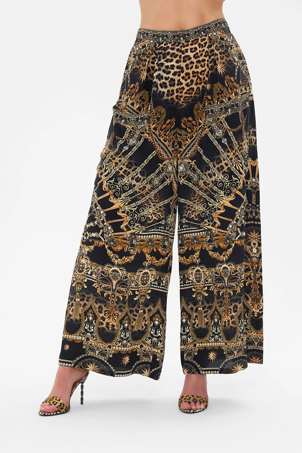 WIDE LEG TROUSER WITH FRONT POCKETS MASKED AT MOONLIGHT sold by Camilla product image thumbnail 5