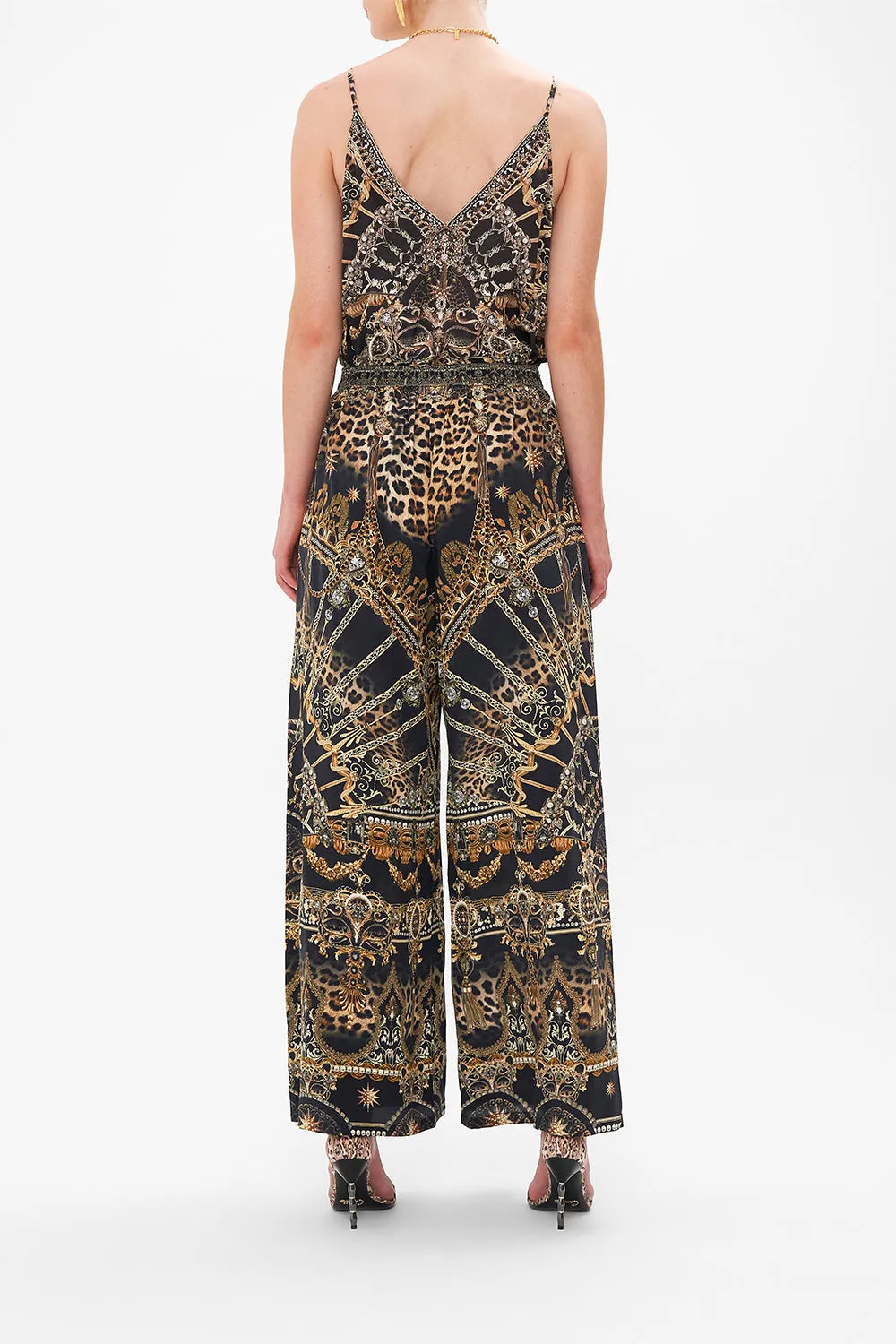 WIDE LEG TROUSER WITH FRONT POCKETS MASKED AT MOONLIGHT sold by Camilla product image thumbnail 2