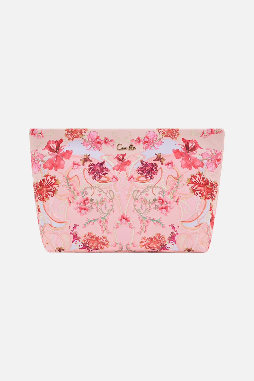 LARGE MAKEUP CLUTCH BLOSSOMS AND BRUSHSTROKES sold by Camilla