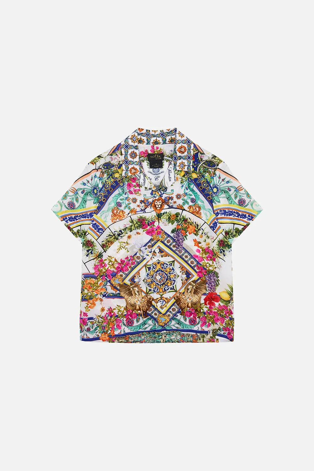 BOYS' SHORT SLEEVE SHIRT AMALFI AMORE sold by Camilla