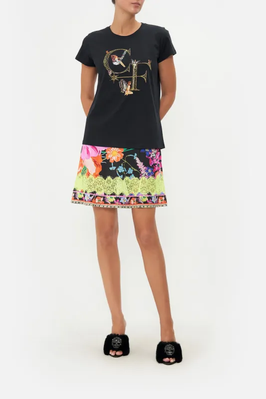 SLIM FIT  ROUND NECK T-SHIRT TO CATCH A SPIDER sold by Camilla